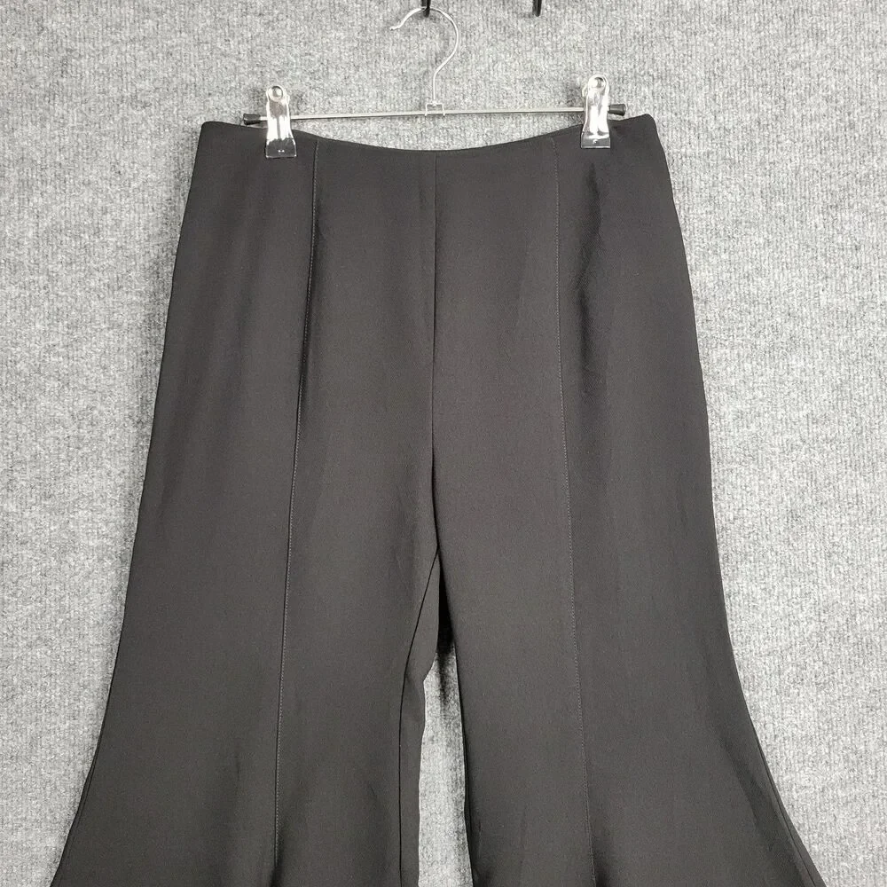 BY ANTHROPOLOGIE OB1096198 Black Zinnia High Rise Tulip Hem Pants Boho SIZE 2 - Picture 4 of 14